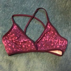 Free people purple triangle bralette